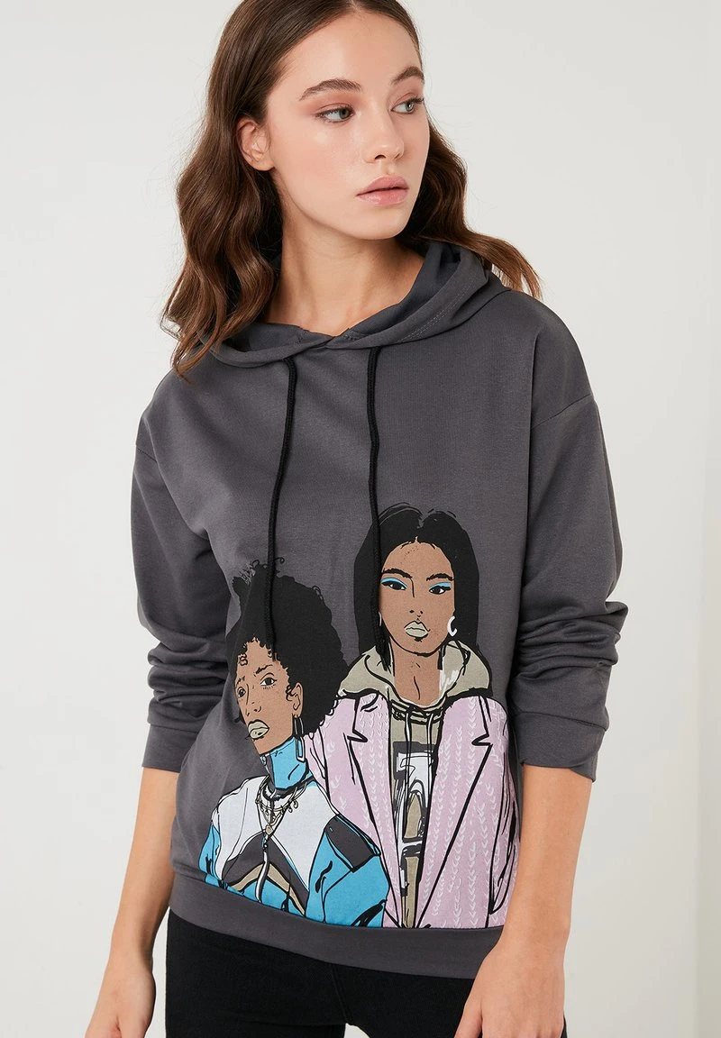 LELA Jersey Con Capucha - Smoked Color, Mujer 2 LELA Jersey Con Capucha - Smoked Color, Mujer - Imagen 2