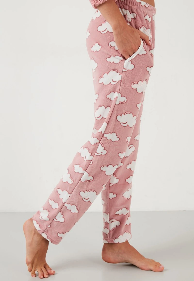 LELA PLUSH SET WITH HAIRBAND - Pijama - Powder Pink , Mujer 4 LELA PLUSH SET WITH HAIRBAND - Pijama - Powder Pink , Mujer - Imagen 4