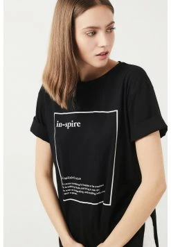 LELA OVERSIZED - Camiseta Estampada - Black , Mujer -LELA Tienda 408d14d7378147358c94eca6d0434b40