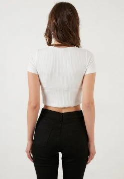 LELA SLIM FIT - Camiseta Estampada - Ecru , Mujer -LELA Tienda 4201a0a9f8d54d7492b892beab3ef88f