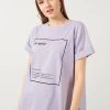 LELA OVERSIZED - Camiseta Estampada - Lilac , Mujer