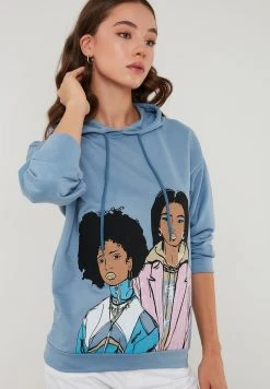 LELA Jersey Con Capucha - Blue, Mujer -LELA Tienda 44126fad2b514856aec701ce714764a2