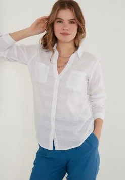 LELA Camisa - White, Mujer -LELA Tienda 45dda94cbfb74c3eb578a0926979d358