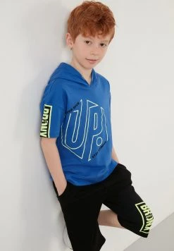 LELA REGULAR FIT T-SHIRT AND SHORTS - Shorts - Blue , Niños -LELA Tienda 49dca545111a45afbb9feb3096982fa6