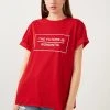 LELA OVERSIZED - Camiseta Estampada - Red , Mujer