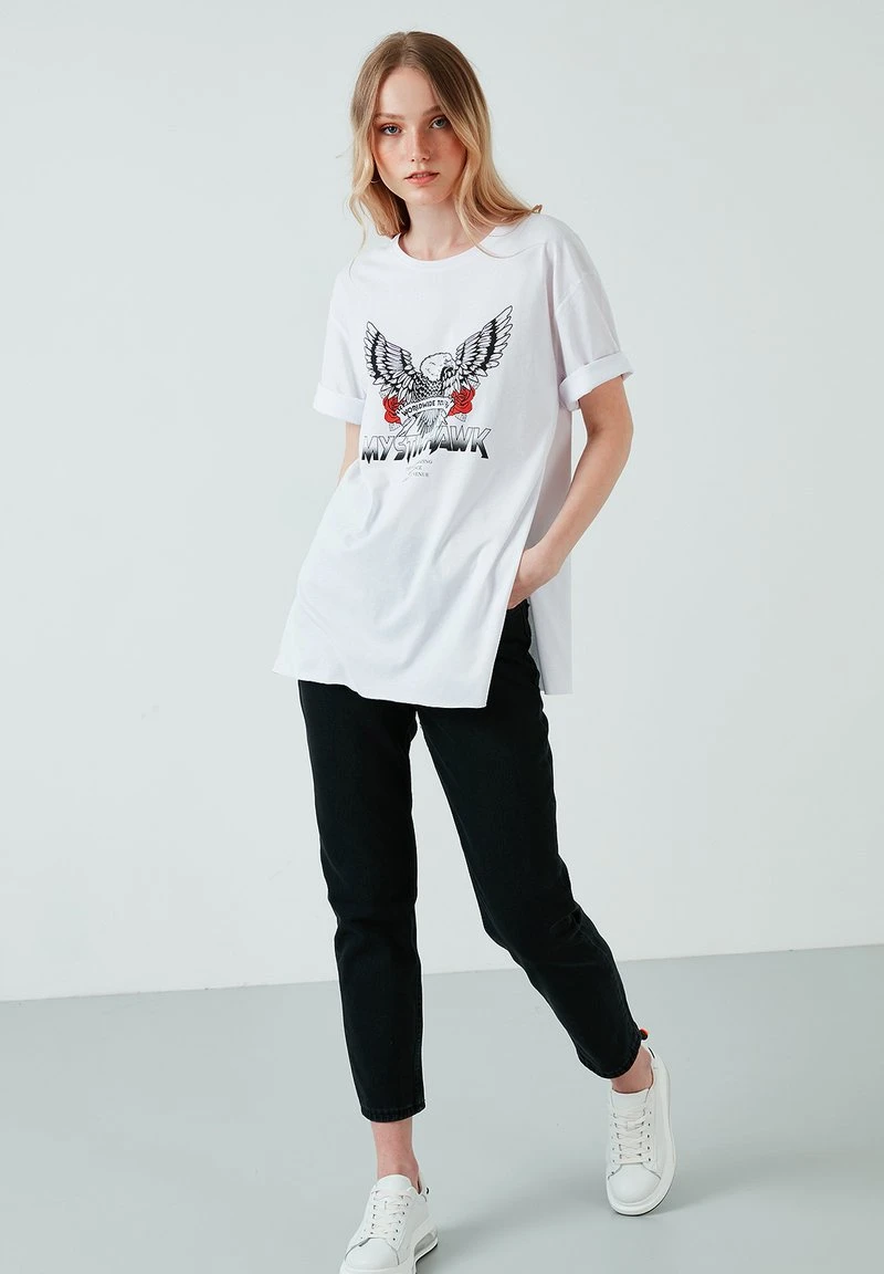 LELA Camiseta Estampada - White , Mujer 2 LELA Camiseta Estampada - White , Mujer - Imagen 2