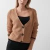 LELA Chaqueta De Punto - Black Camel , Mujer