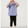LELA REGULAR FIT T-SHIRT AND LEGGINGS - Leggings - Lilac , Niños