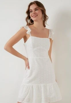 LELA Vestido De Cóctel - White , Mujer -LELA Tienda 51d7b95968b14b3394eebd04f3ba3e85