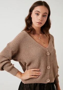 LELA Chaqueta De Punto - Camel , Mujer -LELA Tienda 526e5aa8aef74a908ddcbadec4487626