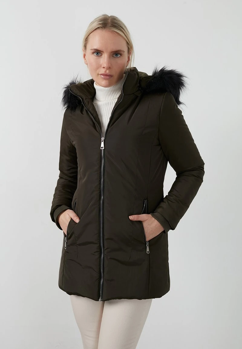 LELA Abrigo De Invierno - Khaki, Mujer 1 LELA Abrigo De Invierno - Khaki, Mujer