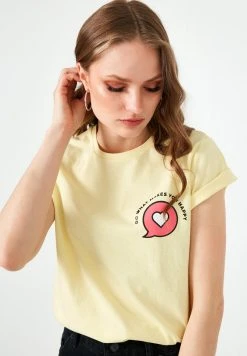 LELA Camiseta Estampada - Yellow, Mujer