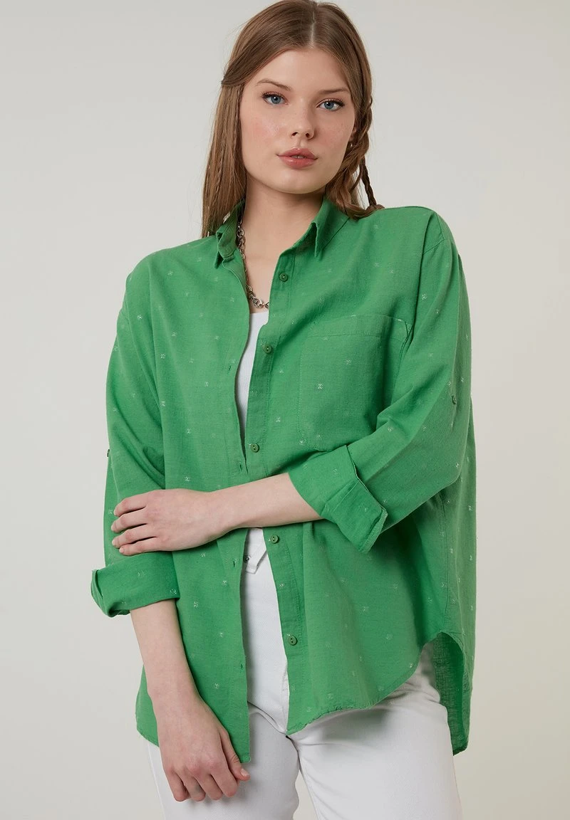 LELA Camisa - Pistachio Green , Mujer 5 LELA Camisa - Pistachio Green , Mujer - Imagen 5