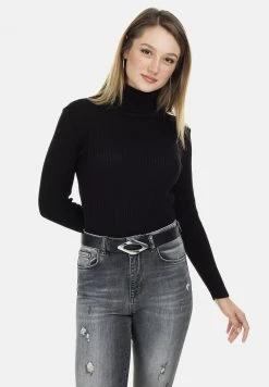 LELA Jersey De Punto - Black , Mujer