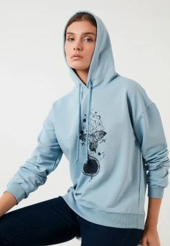 LELA Jersey Con Capucha - Light Blue, Mujer -LELA Tienda 5a5598ae69f74ffdb12d8c5a5f1100e2