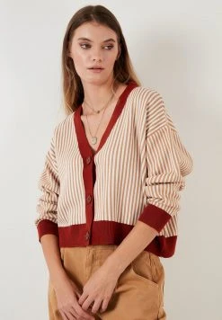 LELA Chaqueta De Punto - Brick Red , Mujer -LELA Tienda 5d3ab9e557324c1fae4ba960690379c4