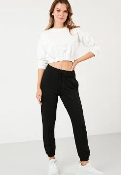 LELA Pantalones Deportivos - Black , Mujer