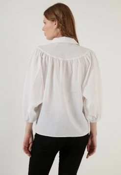 LELA Camisa - Ecru , Mujer -LELA Tienda 5f72a6bfd4544a4cb55f36aa896ec900