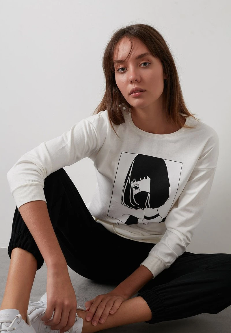 LELA Sudadera - Ecru , Mujer 3 LELA Sudadera - Ecru , Mujer - Imagen 3