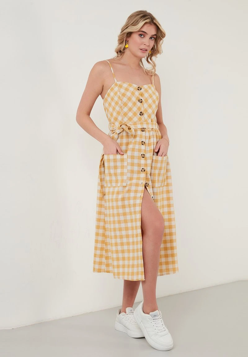 LELA Vestido Informal - Mustard Color , Mujer 3 LELA Vestido Informal - Mustard Color , Mujer - Imagen 3