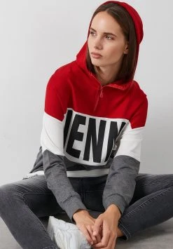 LELA Jersey Con Capucha - Red/black , Mujer -LELA Tienda 64bbd8bc1cfc4bb6b3e7410fa556916c