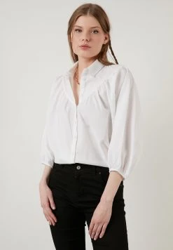 LELA Camisa - Ecru , Mujer -LELA Tienda 677e6ab4c3014270b896eb356d495036