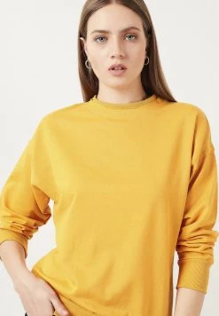 LELA SLIM FIT - Sudadera - Yellow , Mujer -LELA Tienda 67a924c5fb0742cc83910430a3c20de8