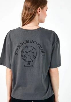 LELA Camiseta Estampada - Anthracite , Mujer