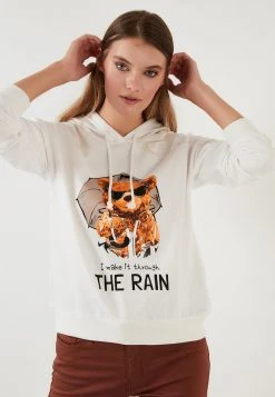 LELA Jersey Con Capucha - White , Mujer -LELA Tienda 67e0a7b3b9ba4d669b3b1efdcf666c0a