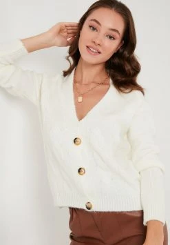 LELA Chaqueta De Punto - Ecru, Mujer -LELA Tienda 69a0b21ac92f4e5ab840c9bbd1da810e