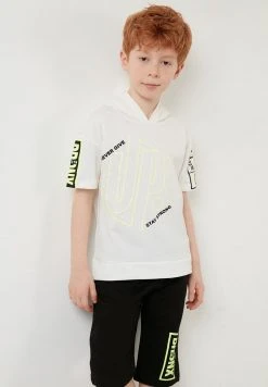 LELA REGULAR FIT T-SHIRT AND SHORTS - Shorts - White , Niños