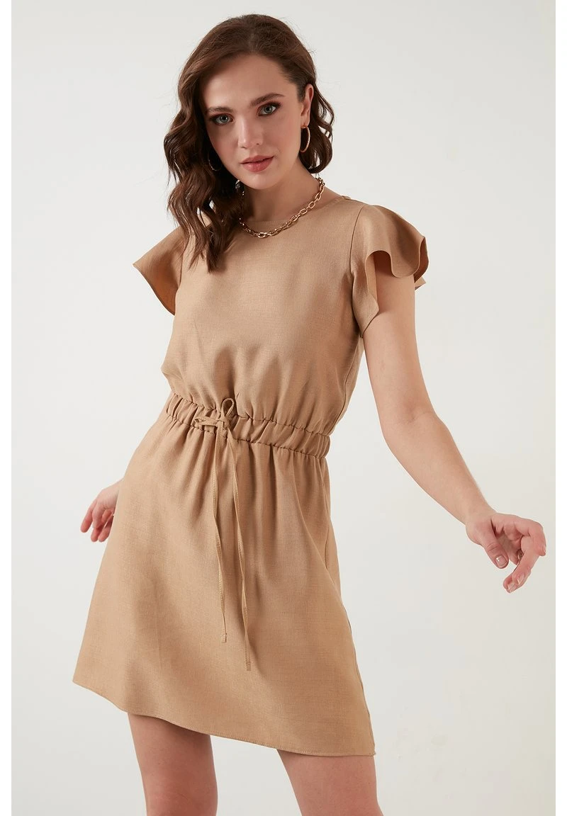 LELA Vestido Informal - Beige , Mujer 3 LELA Vestido Informal - Beige , Mujer - Imagen 3