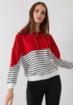 LELA Jersey Con Capucha - Red Navy Blue , Mujer -LELA Tienda 6b4dce85fd744567beb5edfe9bc9d196