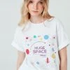 LELA Camiseta Estampada - White , Mujer