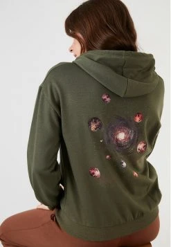 LELA BACK KANGAROO POCKET - Sudadera - Khaki , Mujer