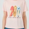 LELA Camiseta Estampada - Powder Pink , Mujer