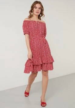 LELA Vestido Informal - Red, Mujer -LELA Tienda 73c747c915044dc9a11e9cc1a8f543e2