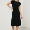 LELA SHORT SLEEVE - Vestido Informal - Black, Mujer