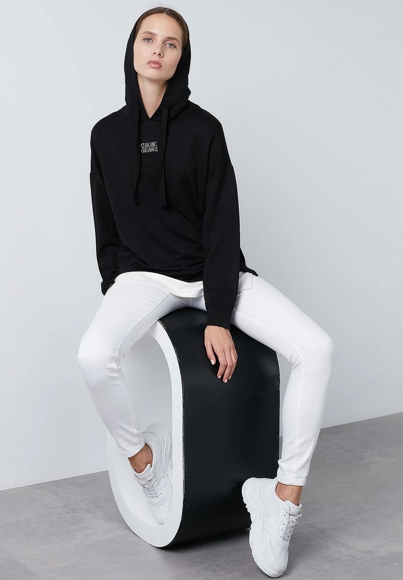 LELA Jersey Con Capucha - Black , Mujer 4 LELA Jersey Con Capucha - Black , Mujer - Imagen 4