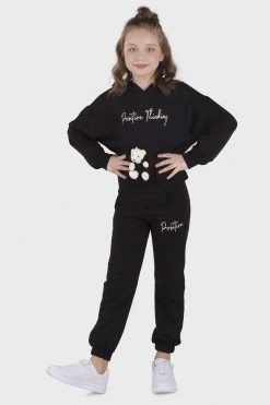 LELA SET - Chándal - Black , Niños