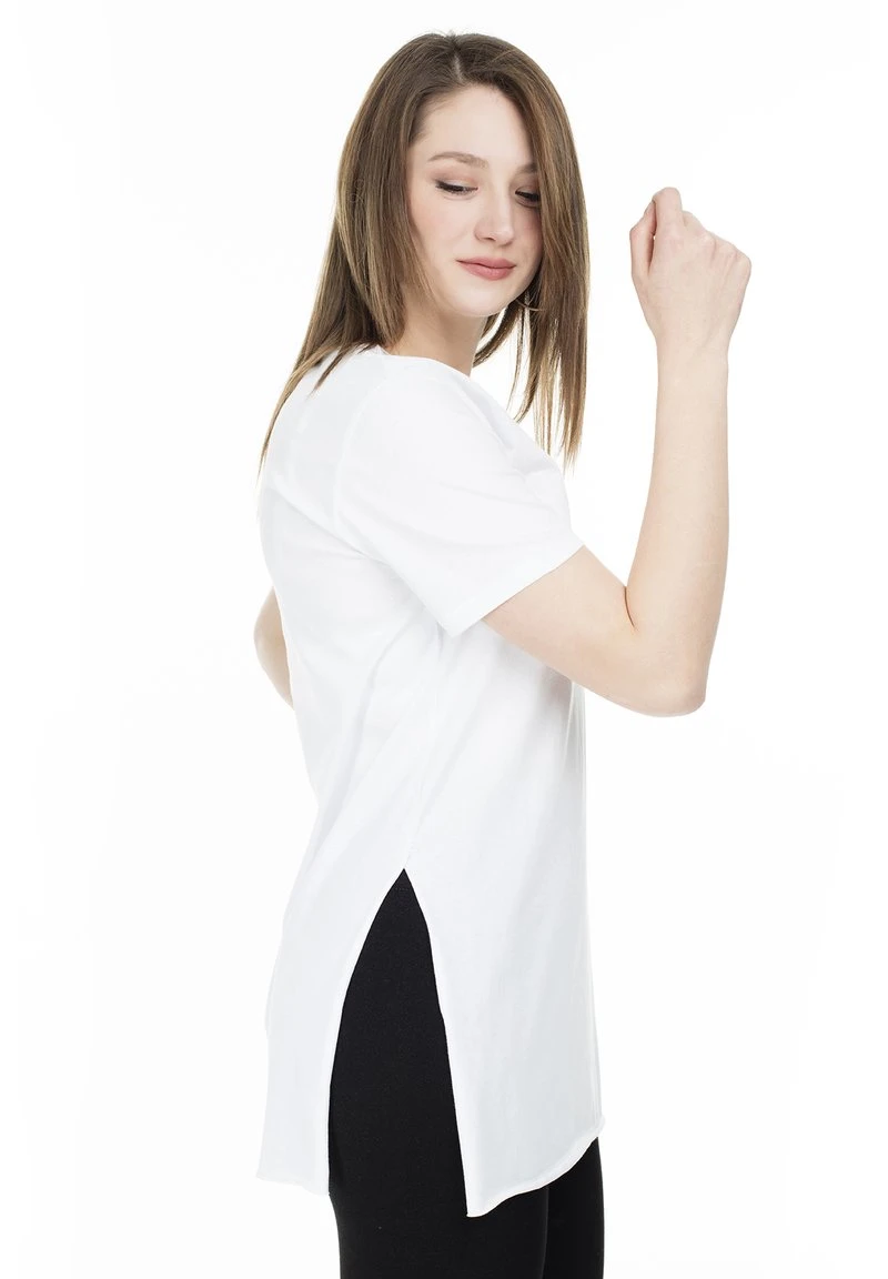 LELA Camiseta Estampada - White , Mujer 3 LELA Camiseta Estampada - White , Mujer - Imagen 3