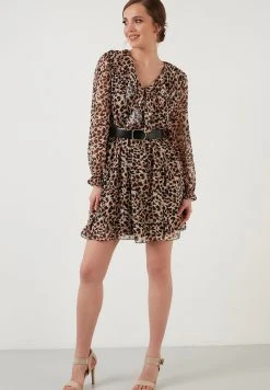 LELA Vestido Informal - Mottled Brown , Mujer -LELA Tienda 76ac8670d75c4d059a767597d5b1c852