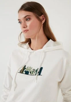 LELA HOODED REGULAR FIT - Jersey Con Capucha - Ecru , Mujer -LELA Tienda 7906dfa93b004c87b78711b4796c1761