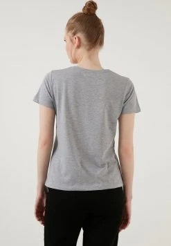 LELA Camiseta Estampada - Grey-melange , Mujer -LELA Tienda 798f2e0aeef94c5a9bd95d6e63ba0f32