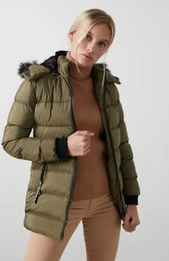 LELA Abrigo De Invierno - Khaki , Mujer