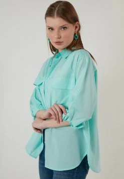 LELA REGULAR FIT - Camisa - Mint , Mujer 9 LELA REGULAR FIT - Camisa - Mint , Mujer -LELA Tienda 7ac37dcb0d4140e0b07d724927cdcbef