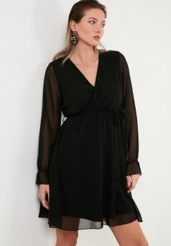 LELA CHIFFON - Vestido Informal - Black, Mujer