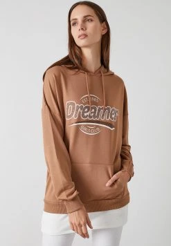 LELA Jersey Con Capucha - Light Brown , Mujer