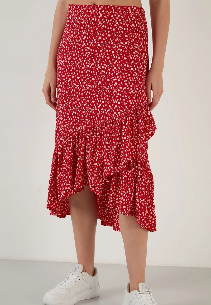 LELA REGULAR FIT - Falda Acampanada - Red, Mujer 4 LELA REGULAR FIT - Falda Acampanada - Red, Mujer - Imagen 4