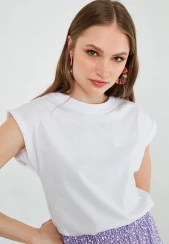LELA Camiseta Básica - White , Mujer
